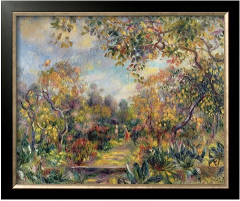 Landscape at Beaulieu c1893 - Pierre Auguste Renoir Painting